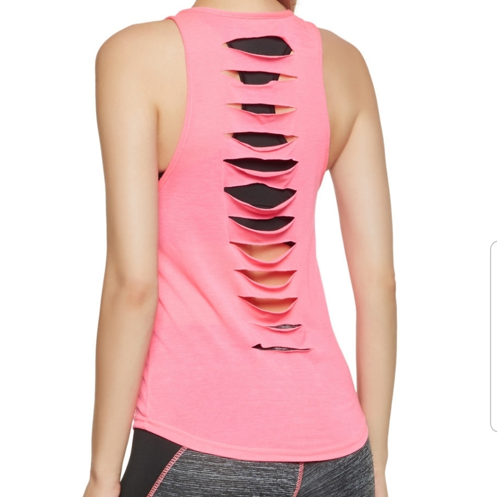 Slashed Back Tank Top
